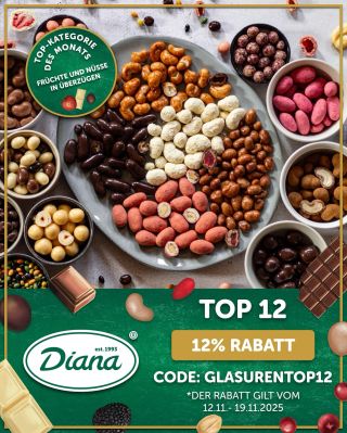 Süß, knusprig, suchterzeugend. 🥰 Früchte und Nüsse in Überzügen, die schneller verschwinden, als Sie sie in eine Schale...